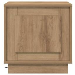 Berkfield Home Bedside Cabinets with LED Lights 2 pcs Artisan Oak 44x34.5x45 cm in Brown - thumbnail 8