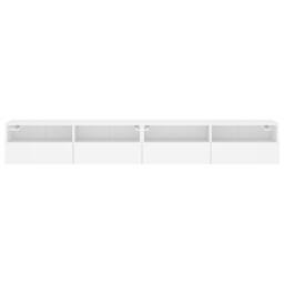 Berkfield Home TV Wall Cabinets 2 pcs White 100x30x30 cm Engineered Wood - Size: 100 x 30 x 30 cm - thumbnail 7