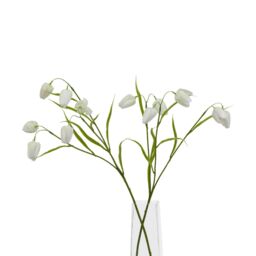 Hill Interiors The Natural Garden Collection Fritillaria Stem Artificial Flower in White - thumbnail 4