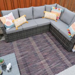 Purple Amethyst Outdoor, Garden and Patio Area Rug - thumbnail 3