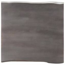 Berkfield Home Classic Coffee Table with Live Edges 60x60x40 cm Solid Acacia Wood in Grey - Size: 60 x 60 x 40 cm - thumbnail 6