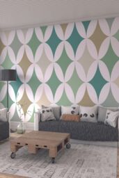 Origin Murals Green Formation Wall Mural - Size: W350 cm x H280 cm - thumbnail 1