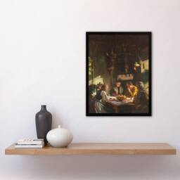 Artery8 John Singer Sargent Framed Wall Art Tyrolese Interior Oil Painting - Size: A4 - thumbnail 2