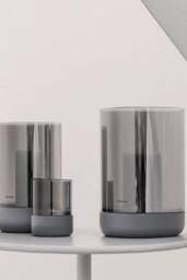 Blomus Calma Hurricane Lamp Large - Steel Gray Smoke in Grey - thumbnail 2