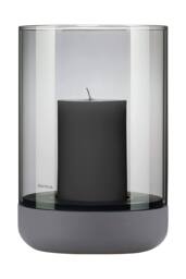 Blomus Calma Hurricane Lamp Large - Steel Gray Smoke in Grey