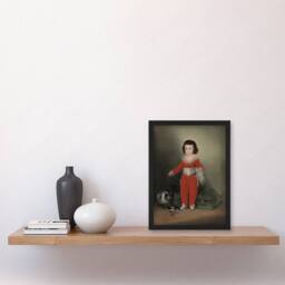 Artery8 Francisco Goya Red Manuel Portrait with Animals Framed Art Print - Size: A3 - thumbnail 2