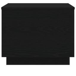 Berkfield Home Coffee Table with LED Lights Black Oak 50x50x40 cm - Size: 50 x 50 x 40 cm - thumbnail 8