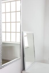 nielsen Florentina Wall Mirror With Mosaic Design Frame, 50 x 150cm in Silver - Size: 50 x 150 cm - thumbnail 2