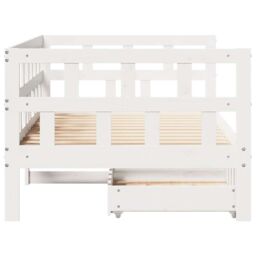 Berkfield Home Daybed with Drawers without Mattress White 80x200 cm Solid Wood - thumbnail 7