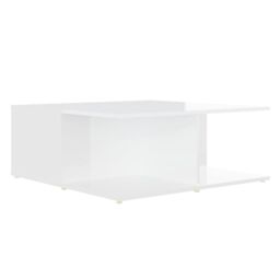 Berkfield Home Coffee Table White 80x80x31 cm Engineered Wood - Size: 80 x 80 x 31 cm - thumbnail 6