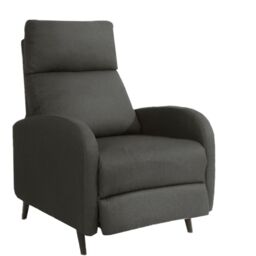 Comfy Living Ltd Fabric Recliner Chair Upholstered in Linen in Dark Grey - thumbnail 2