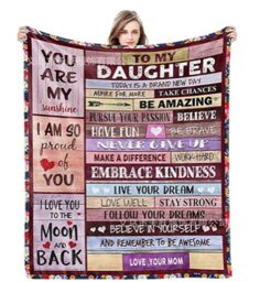 Leaper Personal Love Letter Fleece Blanket in Dark Red - Size: Double - thumbnail 2