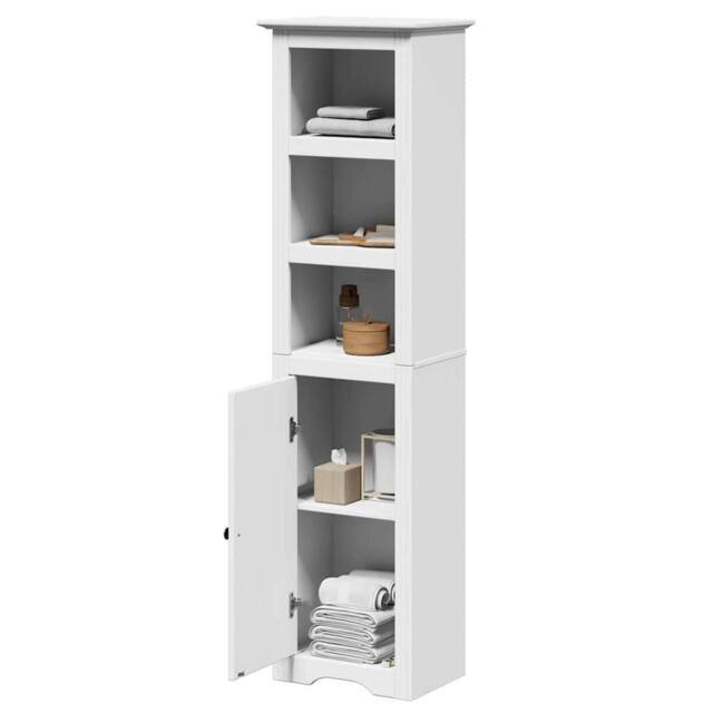 Berkfield Home Bathroom Cabinet BODO White 44x30x160 cm - Size: 44 x 30 x 160 cm - image 1