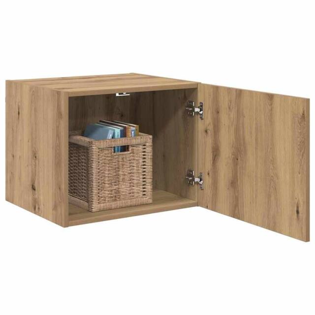 Berkfield Home Wall Cabinet Artisan oak 50 x 42.5 x 40 cm Engineered wood in Brown - image 1