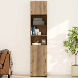 Berkfield Home Wall Cabinet Artisan oak 50 x 42.5 x 40 cm Engineered wood in Brown - thumbnail 2
