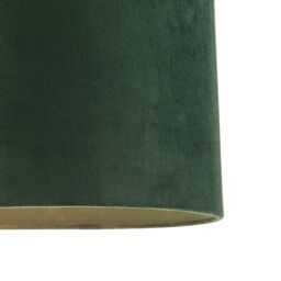 Happy Homewares Designer Soft Velvet Fabric Round Lamp Shade for Table or Pendant in Dark Green - Size: 12 inches - thumbnail 4