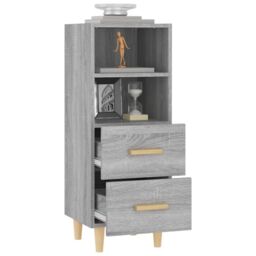 Berkfield Home Sideboard Grey Sonoma 34.5x34x90 cm Engineered Wood - thumbnail 5