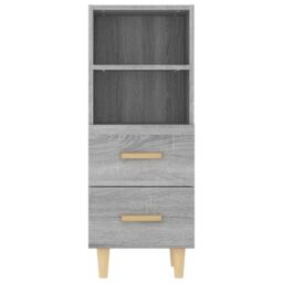 Berkfield Home Sideboard Grey Sonoma 34.5x34x90 cm Engineered Wood - thumbnail 6