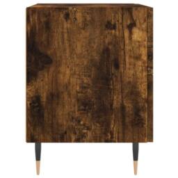 Berkfield Home Bedside Cabinets 2 pcs Smoked Oak 40x35x47.5 cm Engineered Wood in Brown - thumbnail 7