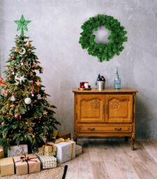Shatchi Christmas Glitter Star Tree Topper - Sparkling Star Decoration for Xmas Tree - Elegant Christmas Home Décor in Dark Green - thumbnail 5