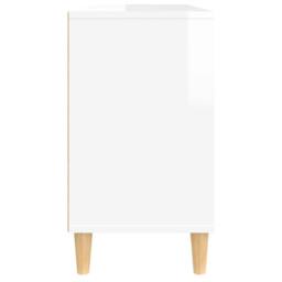 Berkfield Home Sink Cabinet High Gloss White 80x33x60 cm Engineered Wood - Size: 80 x 33 x 60 cm - thumbnail 8