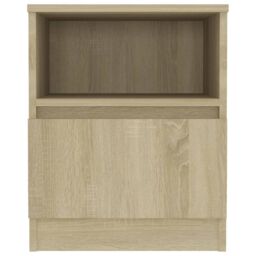 Berkfield Home Bed Cabinets 2 pcs Sonoma Oak 40x40x50 cm Engineered Wood in Brown - Size: 40 x 40 x 50 cm - thumbnail 4