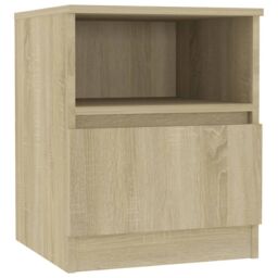 Berkfield Home Bed Cabinets 2 pcs Sonoma Oak 40x40x50 cm Engineered Wood in Brown - Size: 40 x 40 x 50 cm - thumbnail 3