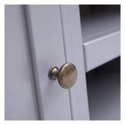 Cabinet Bits Biccari Grey 2 Door TV Cabinet Brass Knob - thumbnail 5