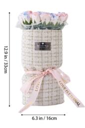 Living and Home Decorative Artificial Soap Flower Bouquet - thumbnail 6