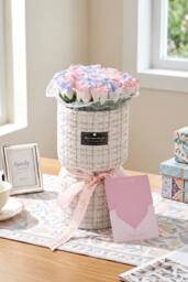 Living and Home Decorative Artificial Soap Flower Bouquet - thumbnail 2