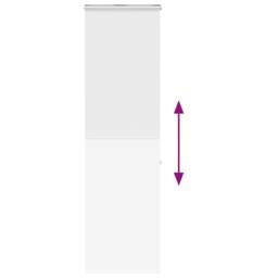 Berkfield Home Shower Roller Blind with Cassette 70x240 cm Fabric Width 66 cm in White - thumbnail 5