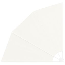 Berkfield Home Balcony Privacy Screen Folding Manual Cream 160 x 160 cm Fabric - thumbnail 1