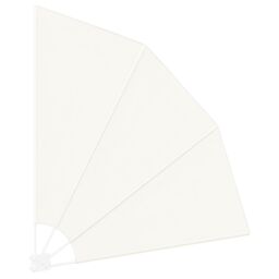 Berkfield Home Balcony Privacy Screen Folding Manual Cream 160 x 160 cm Fabric - thumbnail 3
