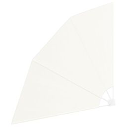 Berkfield Home Balcony Privacy Screen Folding Manual Cream 160 x 160 cm Fabric - thumbnail 2