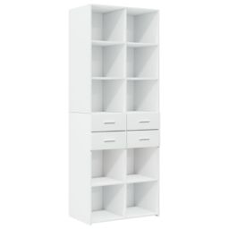 Berkfield Home Storage Cabinet White 70x42.5x225 cm Engineered Wood - thumbnail 6