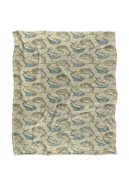 JQ Licensing Jl-Jp Ying Yang Fish Pattern Silky Touch Super Soft Throw Blanket 152 X 127 cm in White - image 1