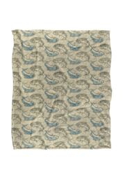JQ Licensing Jl-Jp Ying Yang Fish Pattern Silky Touch Super Soft Throw Blanket 152 X 127 cm in White - thumbnail 1