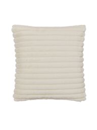 Catherine Lansfield 'Cosy Ribbed' Cushion in Cream - Size: 45 cm x 45 cm - thumbnail 4