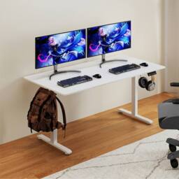 Levede 160 cmElectric Standing Desk Height Adjustable Memory Control in White - thumbnail 1