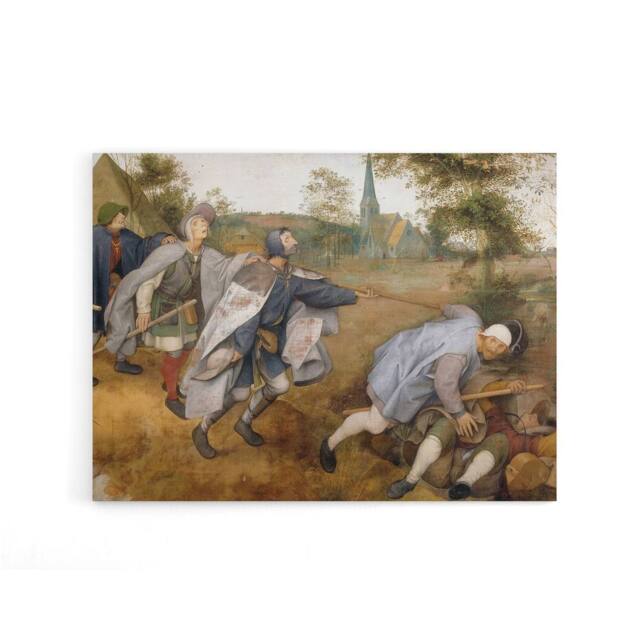 "Artery8 Pieter Bruegel Blind Leading The Canvas Wall Art Print - Size: W18"" x H24""" - image 1