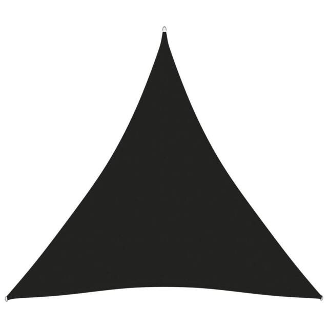 Berkfield Home Sunshade Sail Oxford Fabric Triangular 3x3x3 m Black - image 1