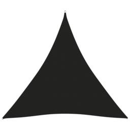 Berkfield Home Sunshade Sail Oxford Fabric Triangular 3x3x3 m Black - thumbnail 1