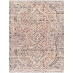 Livabliss Amelie-Washable Light Brown Traditionnal Vintage Boho Living Dining Rug in Orange - Size: 160 cm x 220 cm - thumbnail 2