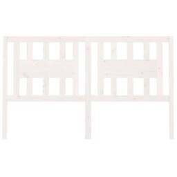 Berkfield Home Headboard White 146x4x100 cm Solid Wood Pine - Size: 146 x 4 x 100 cm - thumbnail 3