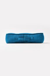 Homescapes Rajput Ribbed Cotton Floor Cushion in Teal - Size: 40 cm x 40 cm - thumbnail 5