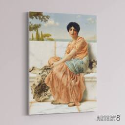 "Artery8 Godward Reverie Days Of Sappho Canvas Wall Art Print - Size: W18"" x H24""" - thumbnail 2