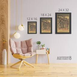 "Artery8 Save Serbia Our Ally WWI Propaganda Steinlen Canvas Wall Art in Brown - Size: W18"" x H24""" - thumbnail 4
