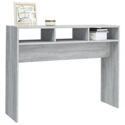 Berkfield Home Console Table Grey Sonoma 105x30x80 cm Engineered Wood - Size: 105 x 30 x 80 cm - thumbnail 4