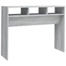 Berkfield Home Console Table Grey Sonoma 105x30x80 cm Engineered Wood - Size: 105 x 30 x 80 cm - thumbnail 2