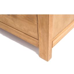 Cabinet Bits Lugo 5 Drawer Narrow Chest of Drawers Bras Drop Handle in Light Brown - thumbnail 6